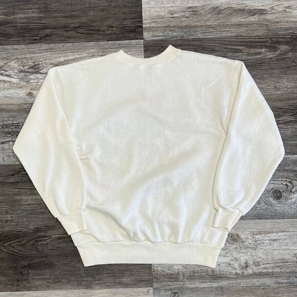 Vintage 80s 90s Handyman Excuses White Men L Pullover Funny Joke Sweatshirt - Picture 3 of 9